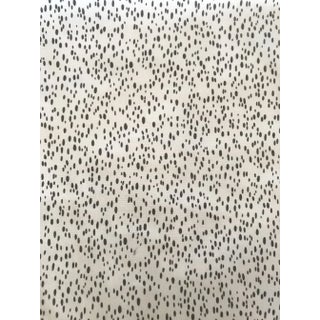 Schumacher Duma Screen Print Fabric Charcoal - 3 1/2 Yards For Sale