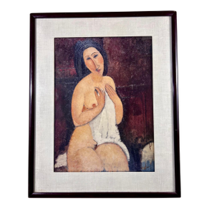 Amedeo Modigliani, Seated Nude With a Shirt, Italian Lithograph 1960s