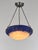 Daum Daum & Majorelle French Art Deco Pendant Light Chandelier 1920s - Mottled Glass & Wrought Iron For Sale - Image 4 of 15