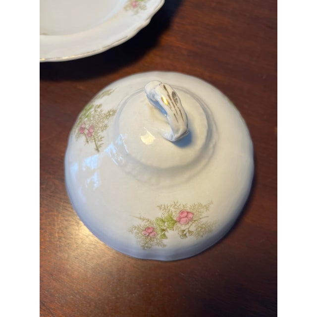 Late 19th Century Antique East Palestine Pottery Co. Covered Butter Dish For Sale - Image 5 of 7