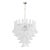 Italian Petal Suspension Lamp in Murano Glass For Sale - Image 11 of 11