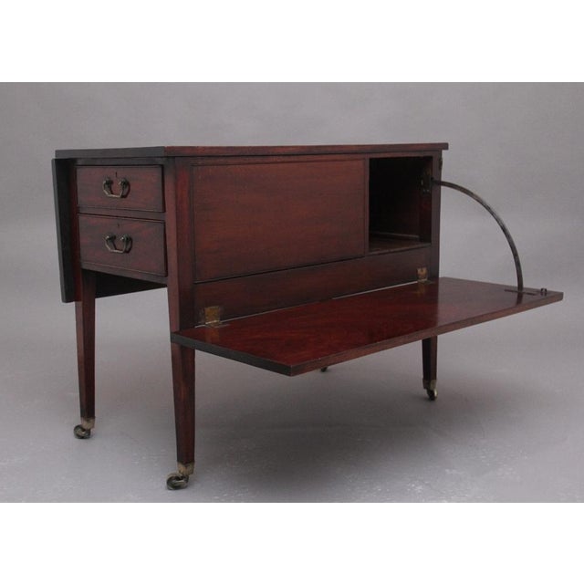 18th Century Mahogany Side Table, 1780s For Sale - Image 12 of 14