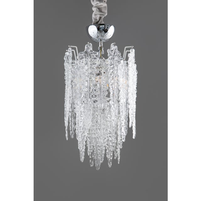 Vintage Murano Glass Chandelier from Venini, 1960s For Sale - Image 12 of 12
