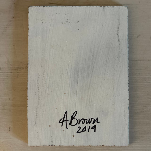 Burnt Orange Original Impressionist Oil Painting Portrait of a Red Fox in Gold Frame For Sale - Image 8 of 8