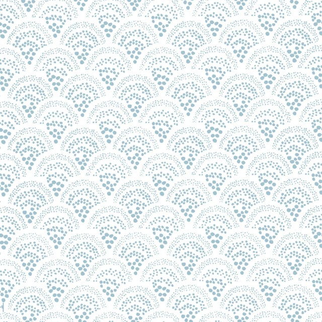 Sister Parish Chou Chou Wallpaper in Light Blue For Sale