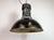 Metal Large Industrial Black Factory Pendant Lamp with Cast Iron Top from Elektrosvit, 1950s For Sale - Image 7 of 18