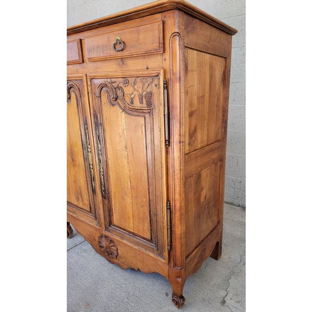 French Country Antique French Country Buffet Louis XV Early 19th Century For Sale - Image 3 of 18