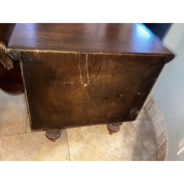 Brown 1950s Art Deco Nightstand For Sale - Image 8 of 14