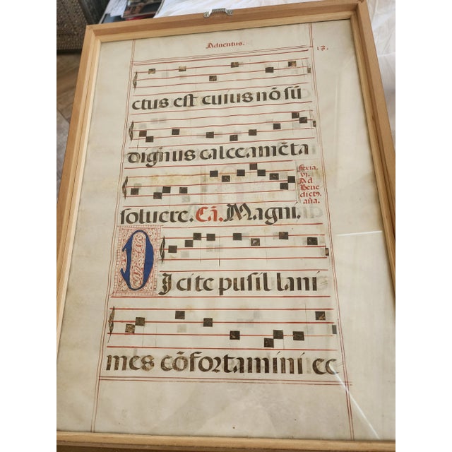 Off-white 17th Century Vellum Sheet Music For Sale - Image 8 of 11
