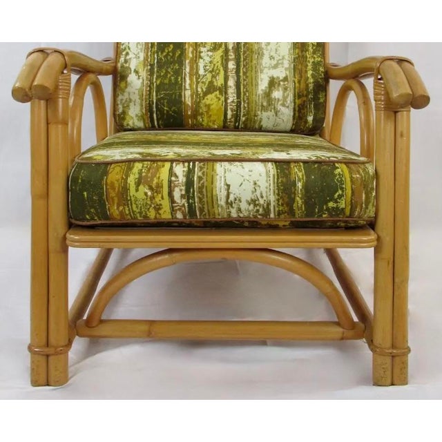 Mid-Century John Wisner Design for Ficks Reed Bentwood Bamboo Rattan Club Lounge Chair For Sale - Image 12 of 18