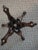 Exceptional 1930s Hand‑Carved Rosewood Snake Tripod Stand W/Bone Inlay For Sale - Image 6 of 6
