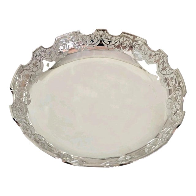 Mid-Century Sterling Silver Fruit Bowl from JB Chatterley, 1972 For Sale