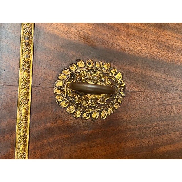 19th Century Empire Drop-Front Oak Secretary Desk or Abattant, Chest France For Sale In Miami - Image 6 of 18