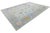 Modern Oushak Style Hand-Knotted Wool Rug in Ice Blue, Blush & Sage For Sale - Image 12 of 12