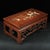 A beautifully crafted Chinese rectangular display stand or low table, likely made of Huali (rosewood). The piece features...