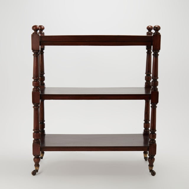 Antique British Colonial Three Tiered Stand or Etagere For Sale - Image 9 of 10