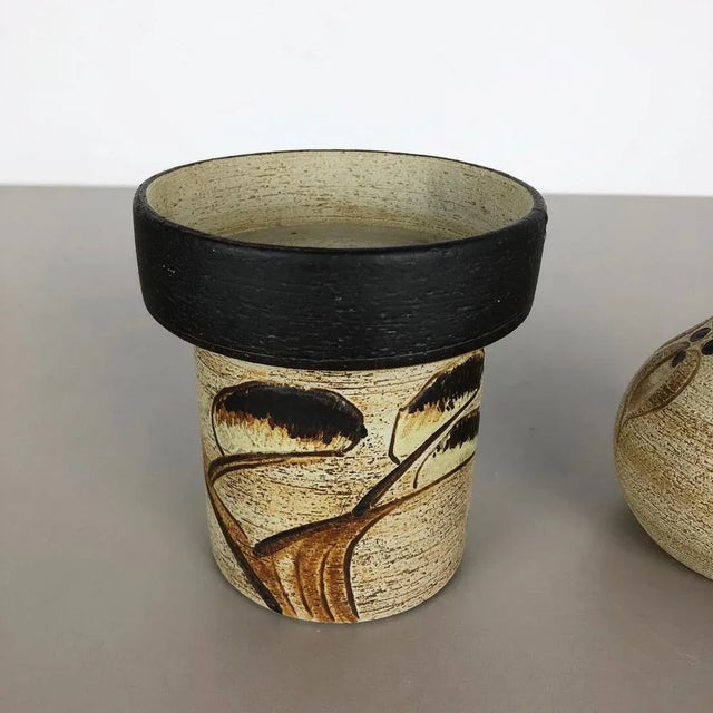 Modernist German Vase Sculptures by Peter Müller for Sgrafo Modern, 1970s, Set of 2 For Sale - Image 4 of 15