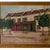 Offered is an oil painting of a French street scene depicting a restaurant with signage. Signed C.F. Hanna, 8/66. Sight:...