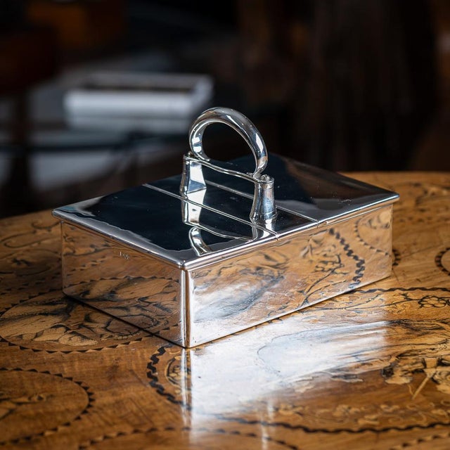 Edwardian Silver Cigar Box, London, 1909 For Sale - Image 16 of 17