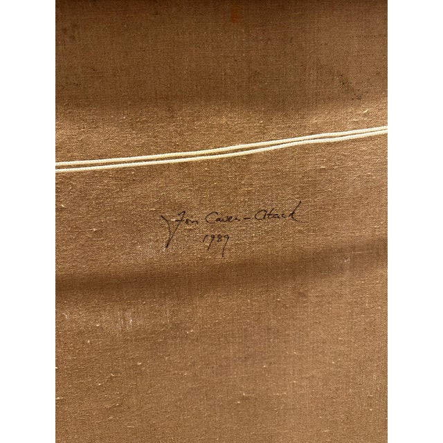 Jon Atac, Expression 2, 1989, Large Oil on Canvas For Sale - Image 10 of 14