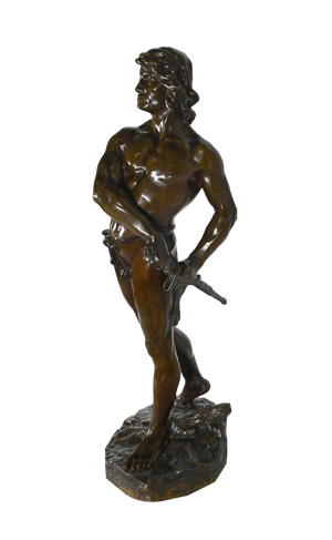 Victorien Tournier, Departure, Late 19th Century, Bronze