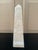 Late 20th Century Neoclassical Solid Marble Cream and Gray Obelisk For Sale In South Bend - Image 6 of 9