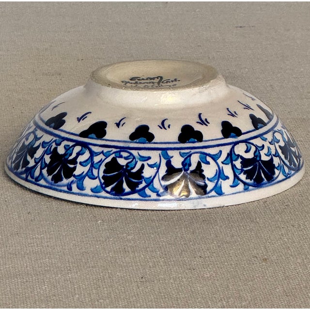 Mid-Century Modern Vintage Turkish Blue and White Dish For Sale - Image 3 of 3