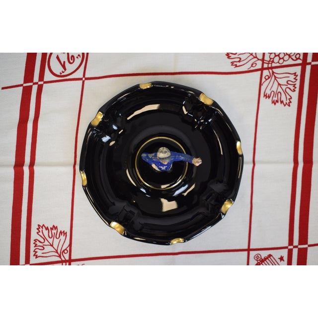 The "21" Club X Yale Blue Jockey Ashtray For Sale - Image 4 of 6