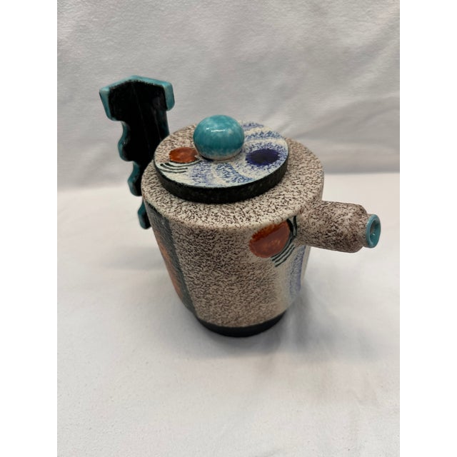 Painted Ceramic Tea Service by Nicolay Dulgheroff for Ceramiche Mazzotti Albisola, 1960s, Set of 15 For Sale - Image 13 of 18