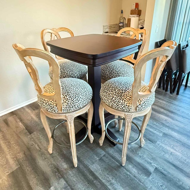 2000 - 2009 Baroque Louis XV–Style Kreiss Collection Barstools – Set of Original Designer Pieces For Sale - Image 5 of 7