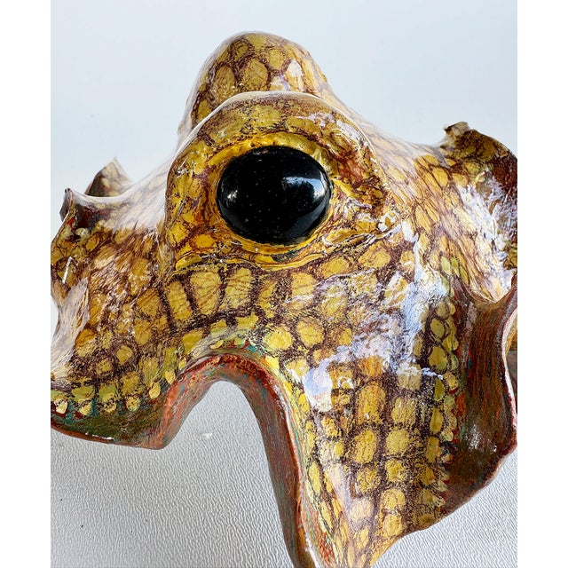 Ceramic Vintage Artisan Ceramic Undulating Octopus Sculpture For Sale - Image 7 of 9