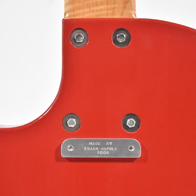 Red Oversize Handmade Guitar Sculpture For Sale - Image 8 of 10