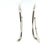 Contemporary Tiffany & Co. Sterling Silver Elsa Peretti Open Heart Earrings 9.36g, Pair For Sale - Image 3 of 6