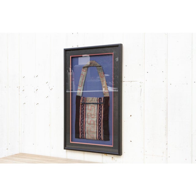 Textile Antique Framed Hmong Baby Carrier For Sale - Image 7 of 10