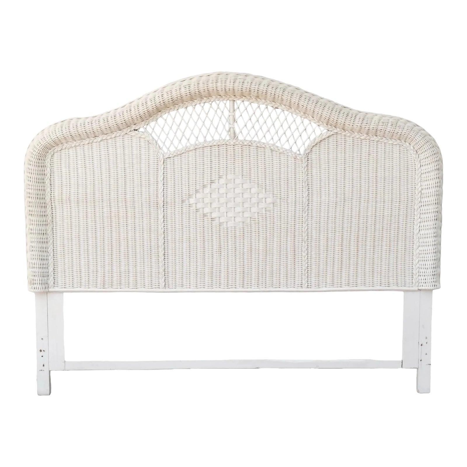 Heywood Wakefield Style Queen Wicker Headboard Chairish