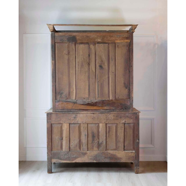 French Early 19th Century Provincial Oak Buffet Deux Corps For Sale In Atlanta - Image 6 of 14