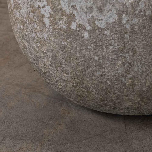 1960s French Concrete Ball Planter, X-Large For Sale - Image 9 of 11