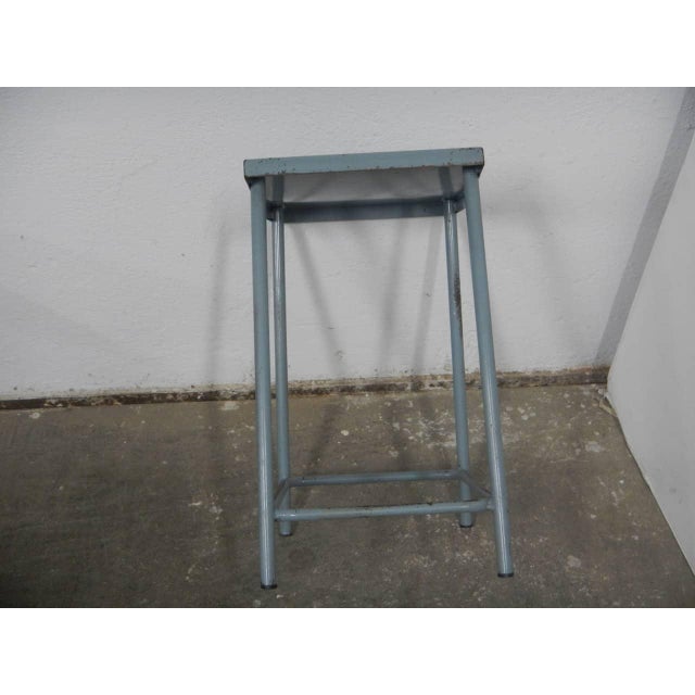1970s Gray Iron Stool, 1970 For Sale - Image 5 of 13