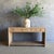 Modern Elm Wood Console Table With Drawers For Sale - Image 4 of 9
