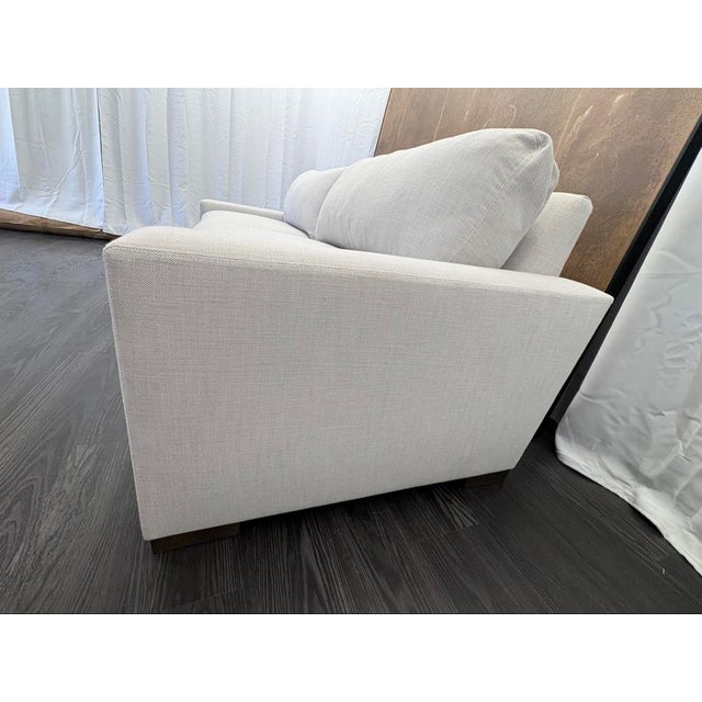Rh Maxwell 8' Classic Sofa — 2-Cushion | Perennials Performance Linen Weave | Dove For Sale - Image 10 of 18