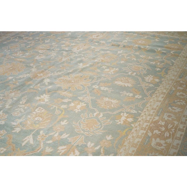 Oushak Rug 12'1'' X 15'2'' For Sale - Image 9 of 12
