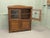 Arts and Crafts Bookcase in Oak and Stained Glass, 1880 For Sale - Image 3 of 8