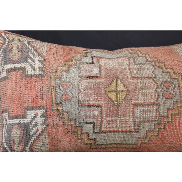 Handmade Tribal Soft Tones Rug Pillow Cover -17'' X 32'' For Sale - Image 10 of 14