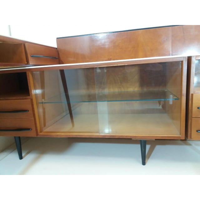 Wood Composition Chest of Drawers and Writing Desk by Mojmít Požár, 1960s For Sale - Image 7 of 18