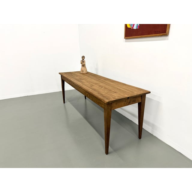 Farmhouse Table with Tapered Legs, 1950s For Sale - Image 9 of 18