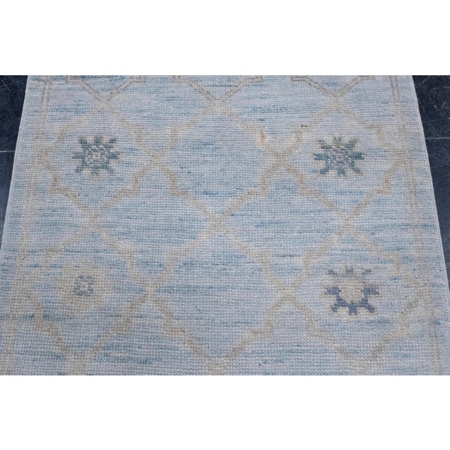 Turkish Oushak Rug 2'11" x 10'7" For Sale In Houston - Image 6 of 8