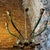 Brass 1960s Mid-Century Modern Green Painted Metal and Brass Italian Chandelier For Sale - Image 8 of 9