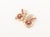 Mid-Century Modern Vintage Rose Gold, Diamond, and Ruby Pendant For Sale - Image 3 of 8