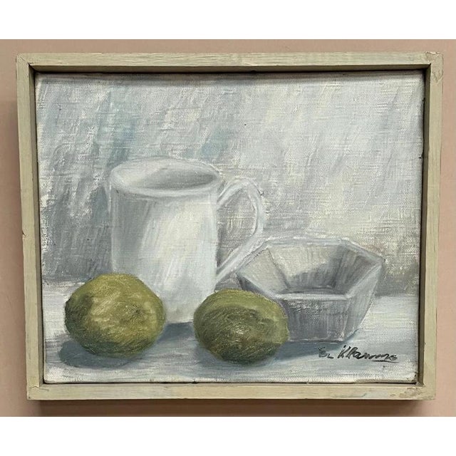 Main Klarmo‑kärred, Jug, Bowl and Fruits, 1961, Oil Painting on Canvas, Framed For Sale - Image 14 of 18