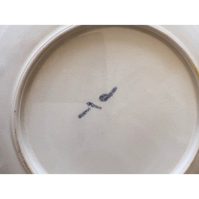 Vintage Ucagco Hand Painted Apple Pear Textured Dessert Plates, Made in Usa- Set of 4 For Sale - Image 12 of 12